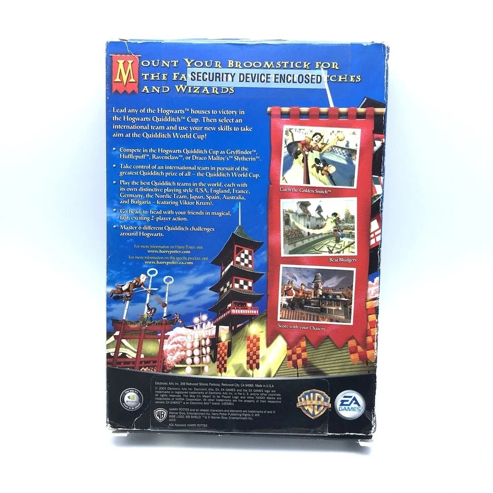 Harry Potter QUIDDITCH World Cup PC CD-ROM EA Games Complete‎ with Instructions
